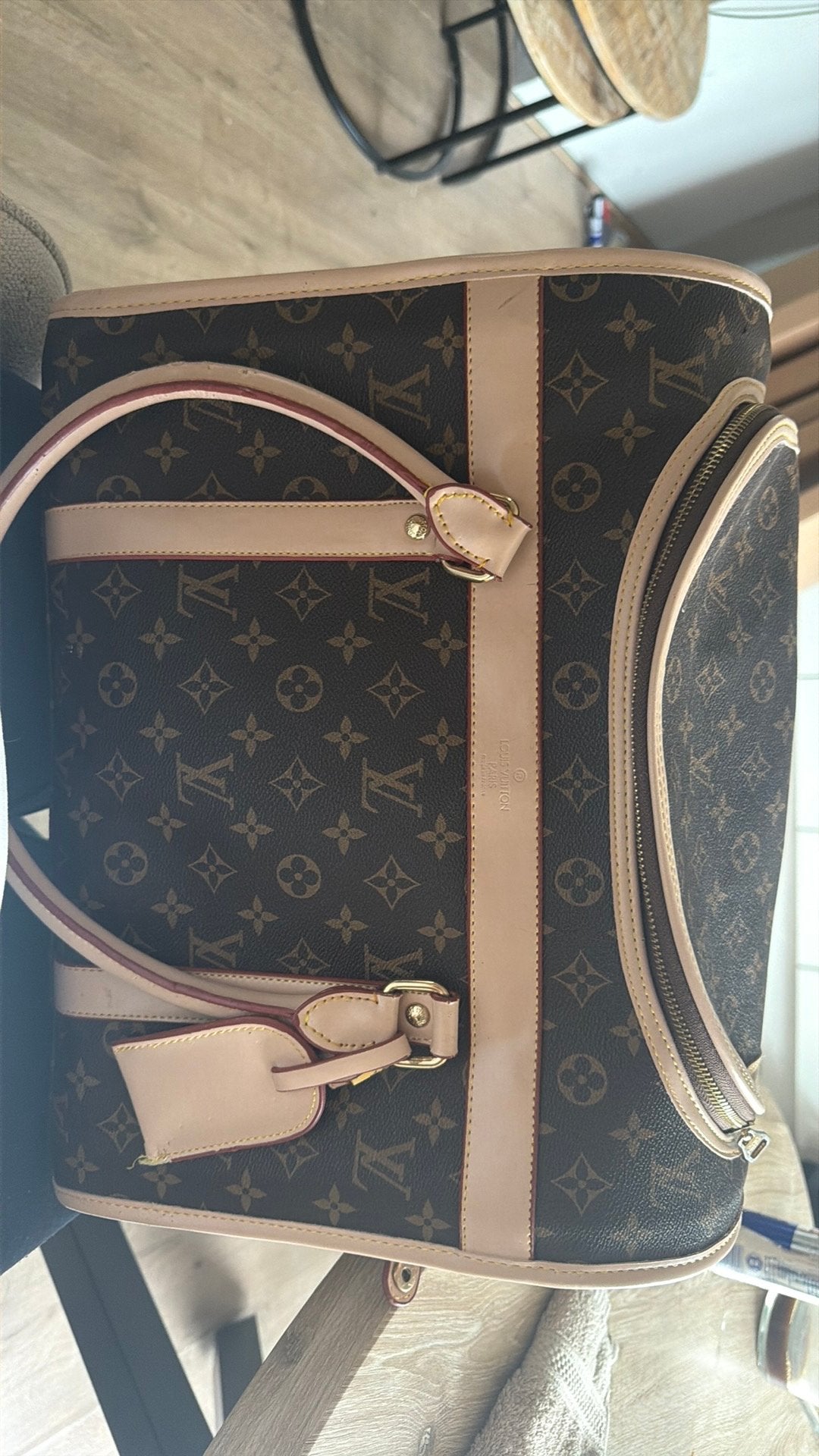 Louis Vuitton katten/honden mand, Ophalen of Verzenden, Zo goed als nieuw, 30 cm of meer, Minder dan 35 cm
