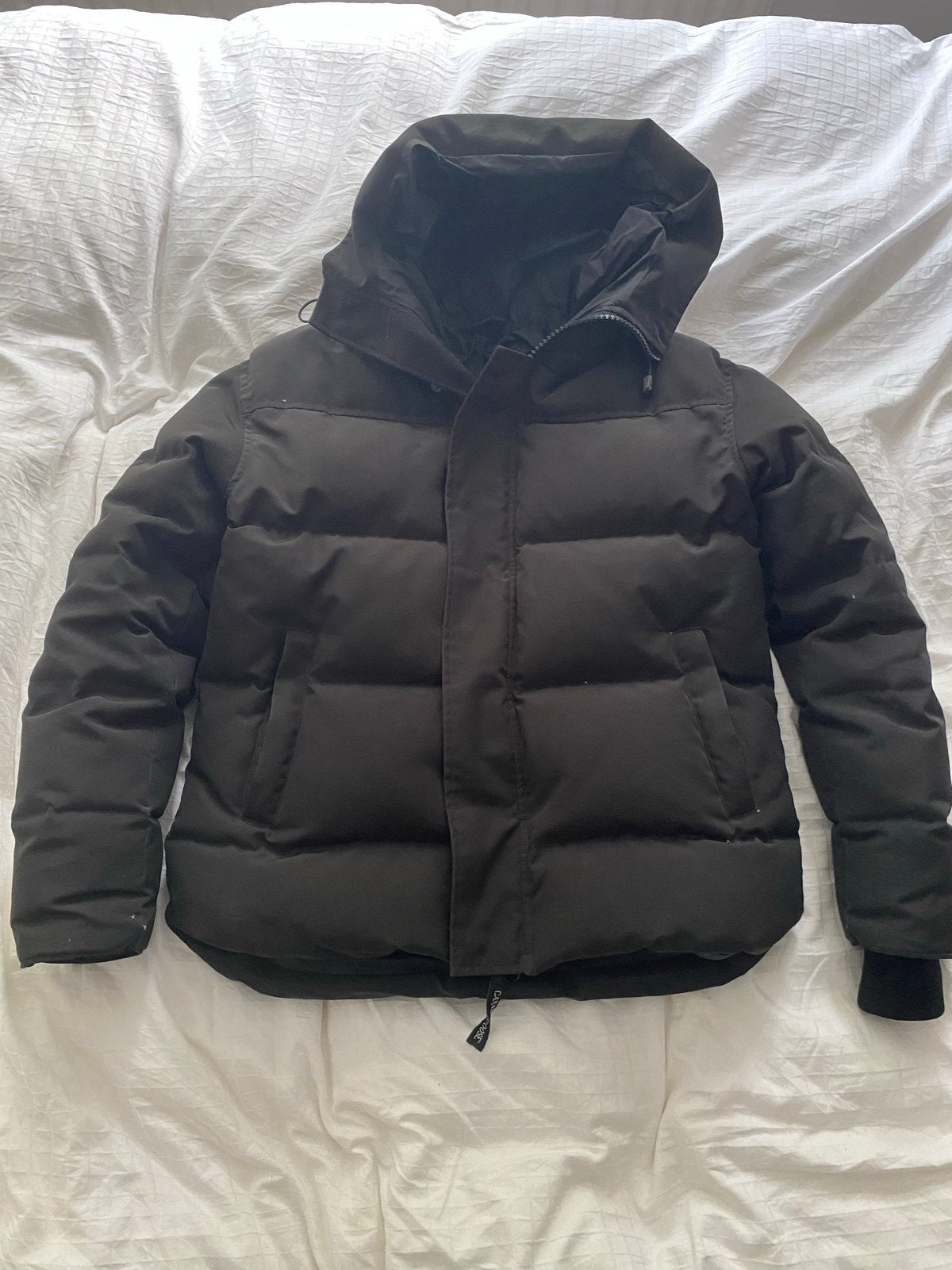 Canada Goose Fusion S/G Zwarte Winterjas, Ophalen of Verzenden, Zo goed als nieuw, Maat 42/44 (L), Zwart