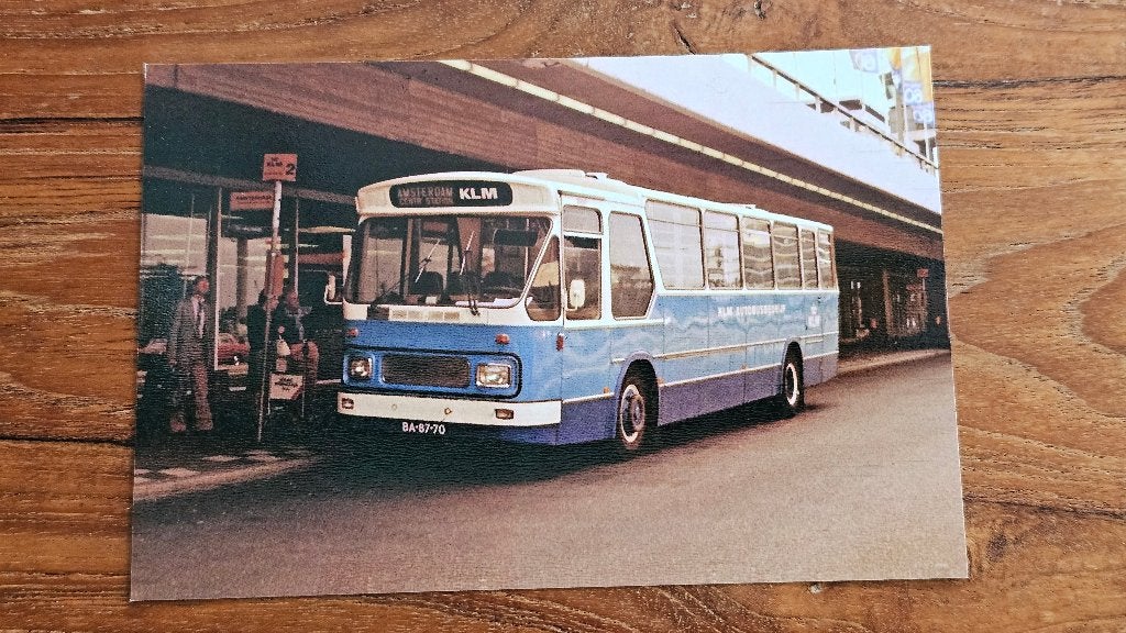 Foto BUS KLM ABB Schiphol 3057, Verzamelen, Verzenden, Gebruikt, Bus of Metro, Overige typen