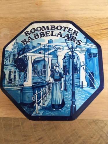 Roomboter Babbelaars blik- Chocolaterie P. Postma Groningen, Verzamelen, Blikken, Ophalen of Verzenden, Gebruikt, Overige