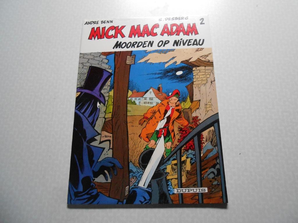 Mick Mac Adam Moorden op niveau 1985 1ste druk., Boeken, Stripboeken, André Beniest (Benn), Eén stripboek, Nieuw, Ophalen of Verzenden