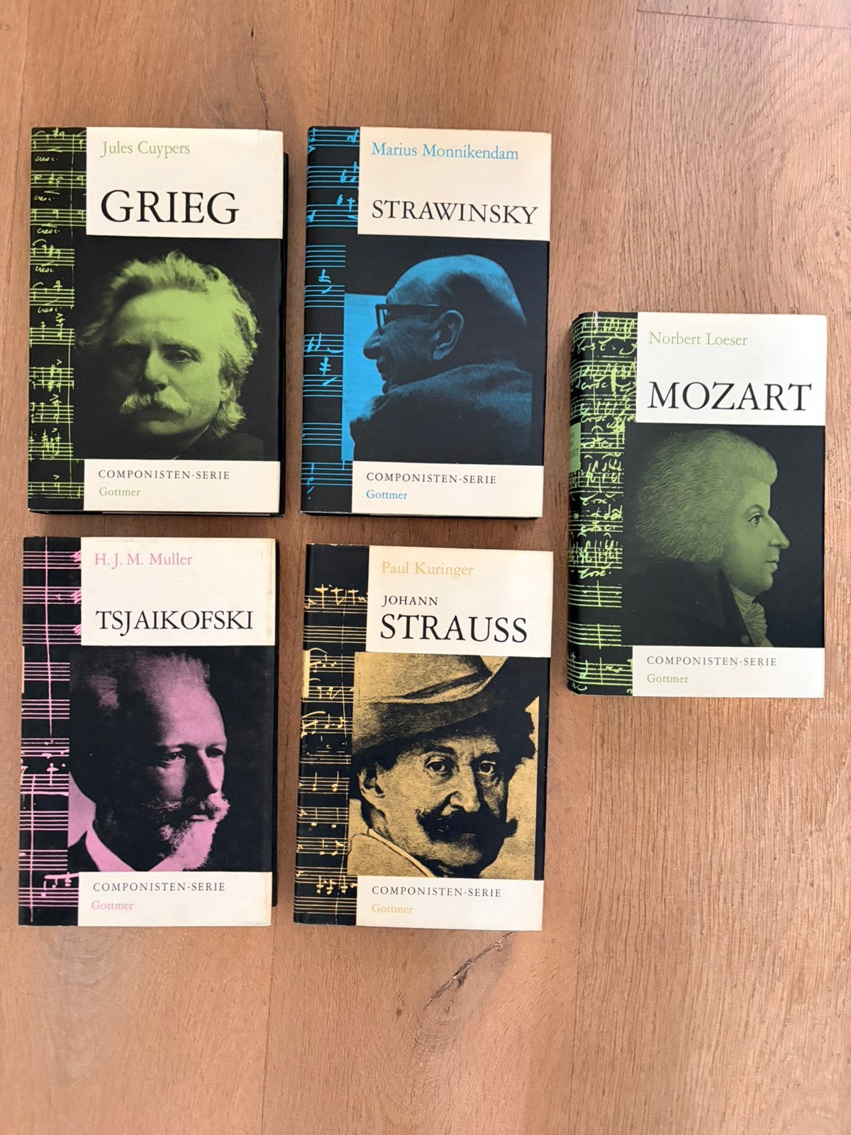 5 Boeken “Componisten serie!!!”, Boeken, Ophalen of Verzenden, Gelezen, Artiest