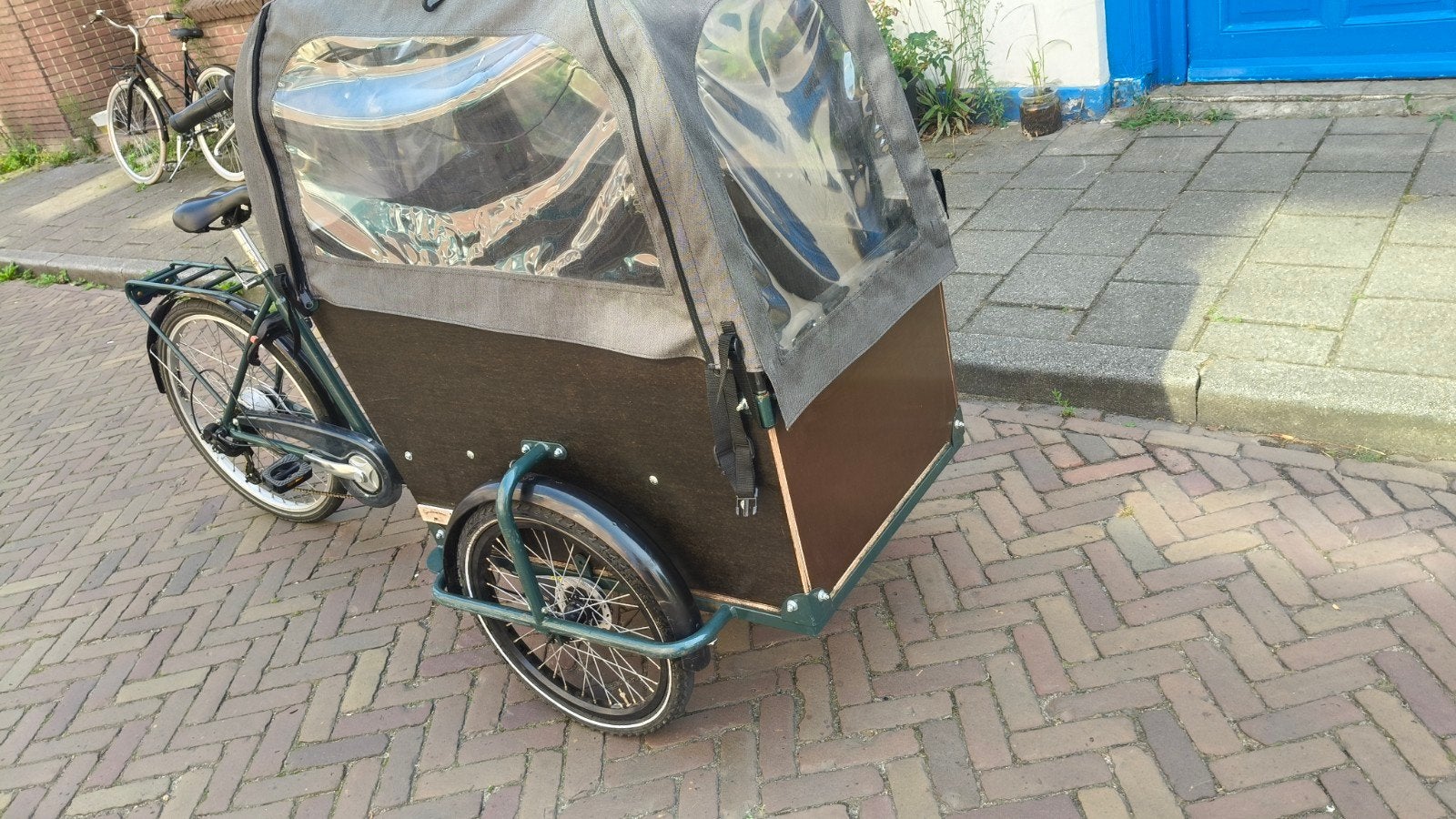 Elektrische bakfiets met Bafang motor – 612 Wh accu, Ophalen of Verzenden, Zo goed als nieuw, 4 kinderen of meer