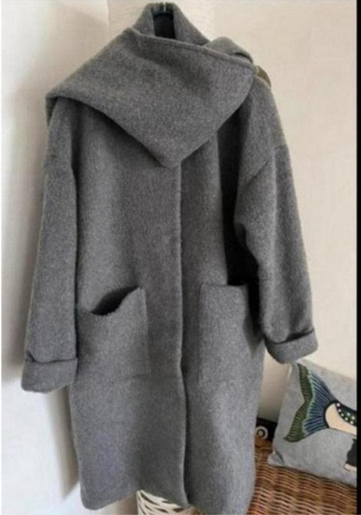 Monki L oversized wol, Ophalen of Verzenden, Zo goed als nieuw, Maat 42/44 (L), Grijs