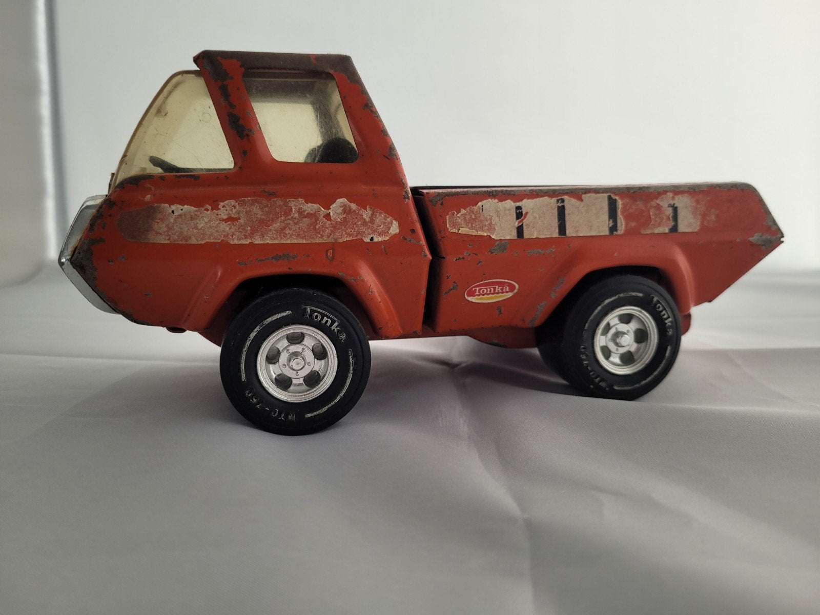 Vintage Tonka Speelgoedtruck - Oranje Pick-up, Ophalen of Verzenden, Gebruikt