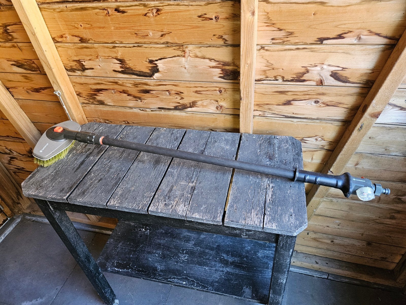Gardena wasborstel met steel, Ophalen