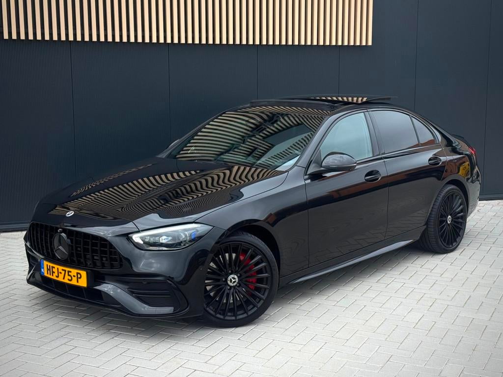 Mercedes-Benz C-klasse 300e 63 AMG-Pakket |Burmester|Pano|36, Auto's, Mercedes-Benz, USB, Achterwielaandrijving, Euro 6, 4 cilinders