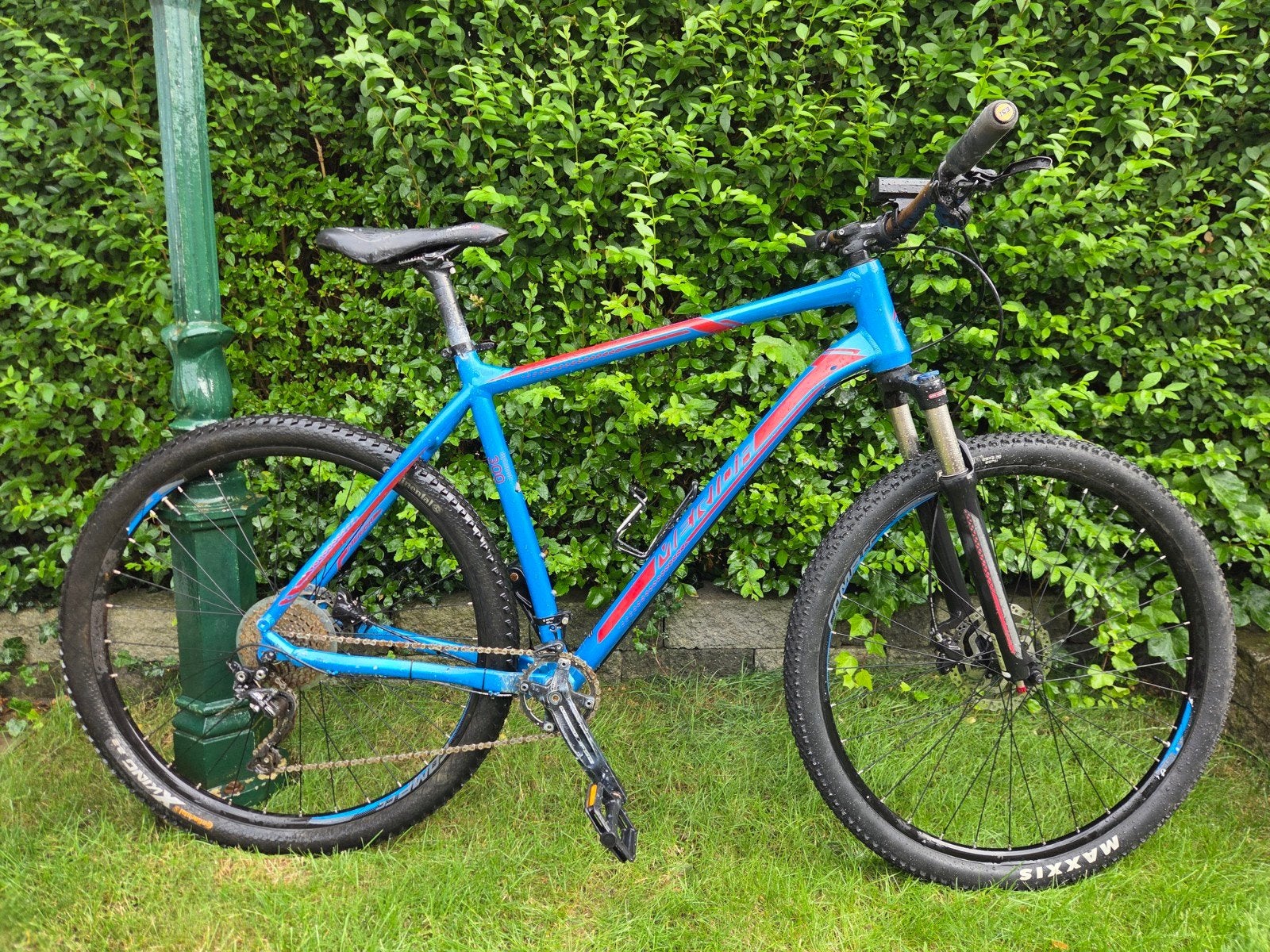 Merida Big Nine 300 Mountainbike XL - Blauw/Rood, Fietsen en Brommers, Fietsen | Mountainbikes en ATB, Ophalen, Gebruikt, Hardtail
