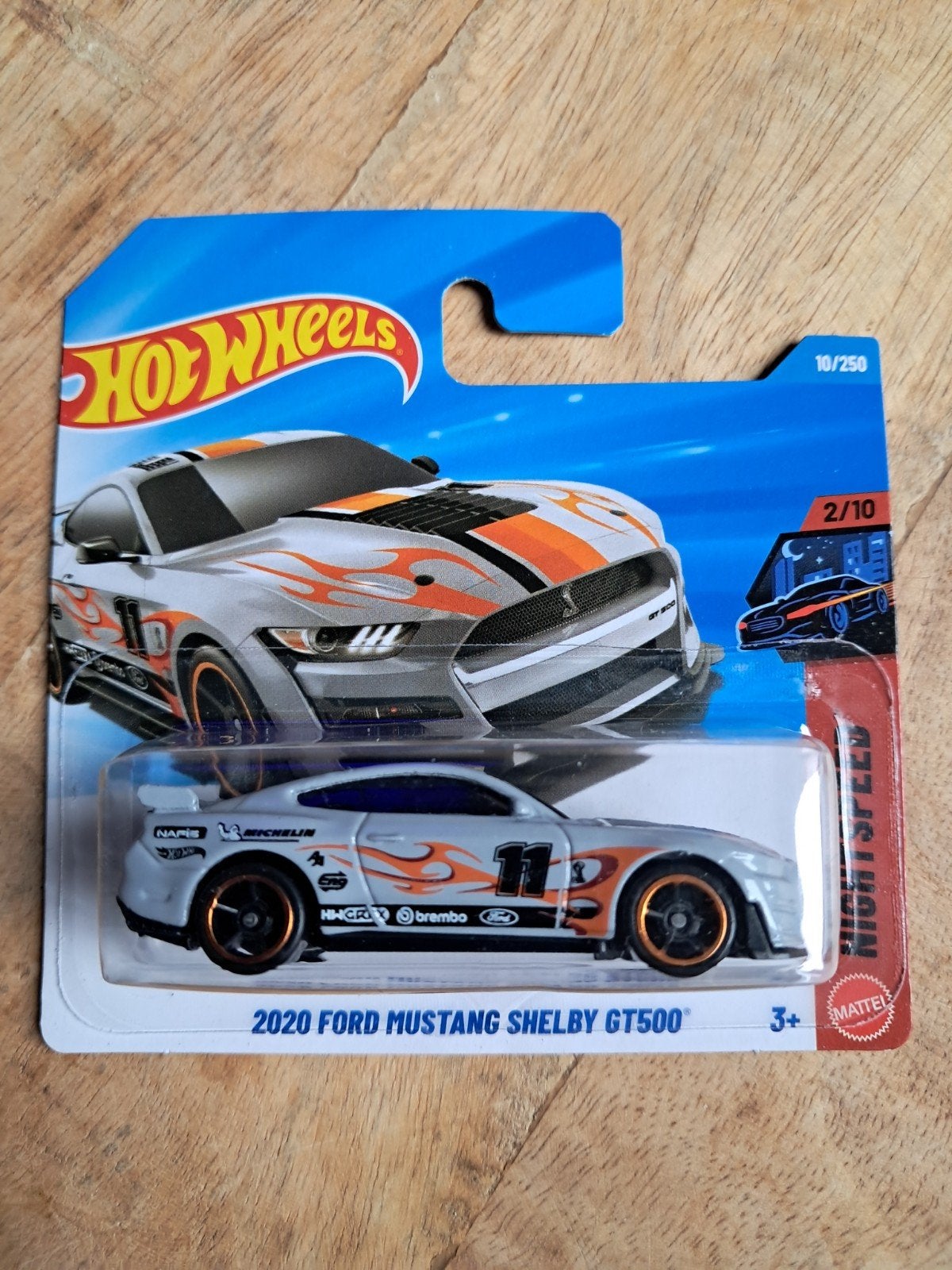 Hot Wheels 2020 Ford Mustang Shelby GT500 grijs nieuw ovp, Ophalen of Verzenden, Nieuw, Auto