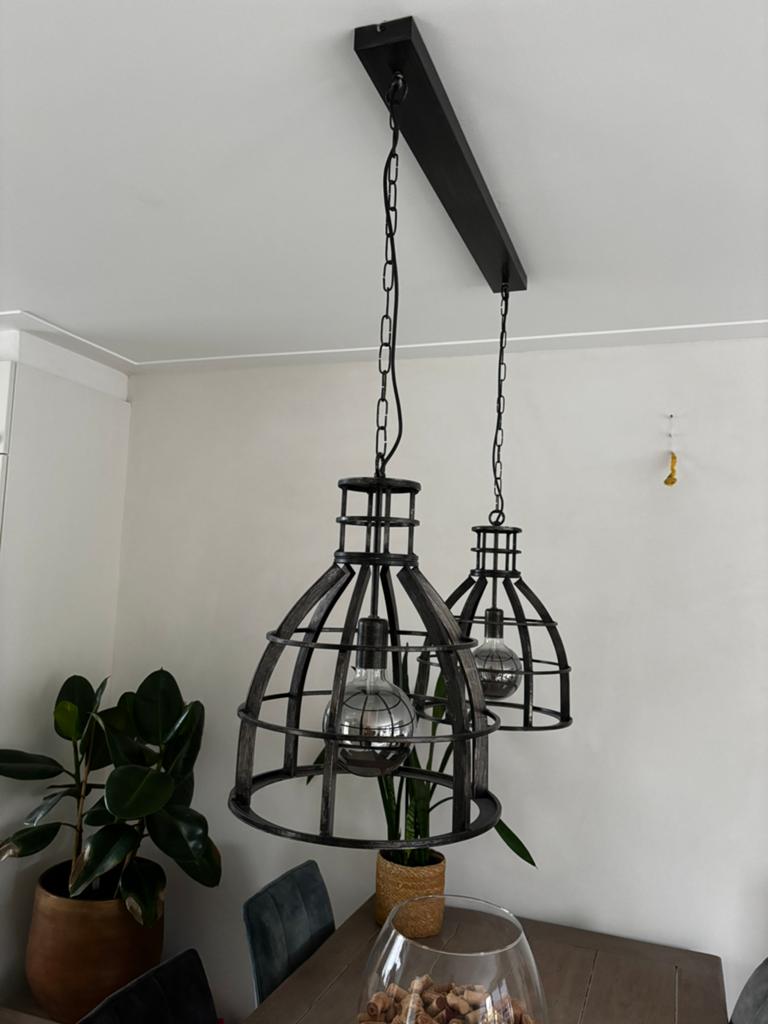 Industriele lamp, Huis en Inrichting, Ophalen, Zo goed als nieuw, Minder dan 50 cm