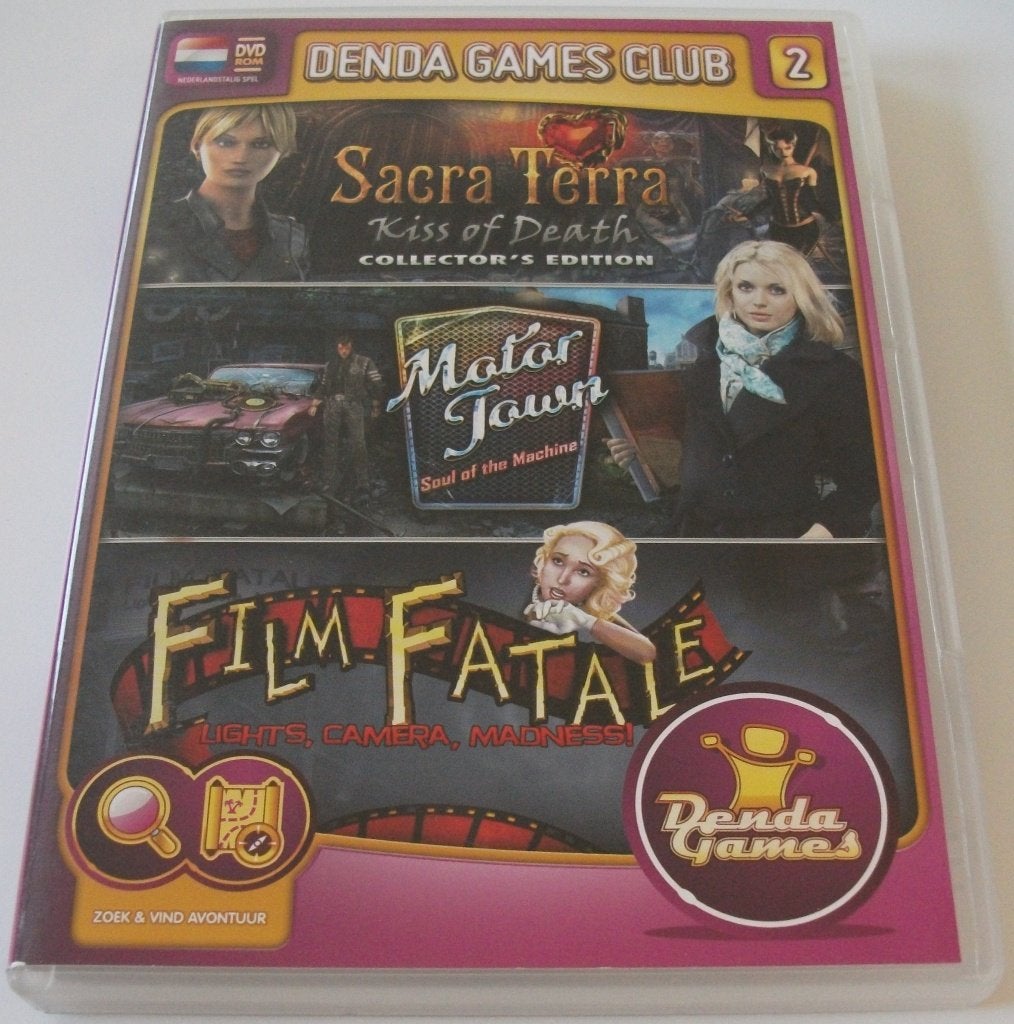 PC Game *** DENDA GAMES CLUB 2 *** 3-Games Pack, Puzzel en Educatief, 1 speler, Ophalen of Verzenden, Zo goed als nieuw