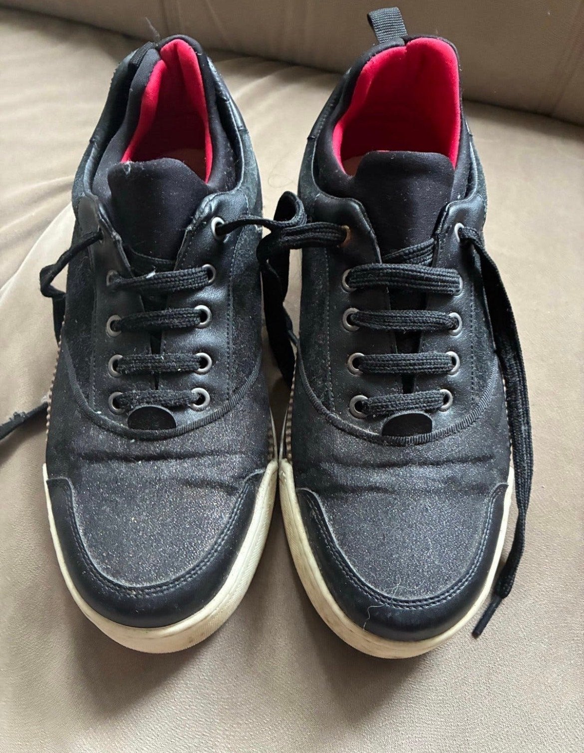 Christiaan Louboutin sneakers maat 41, Ophalen of Verzenden, Gedragen, Zwart, Sneakers of Gympen