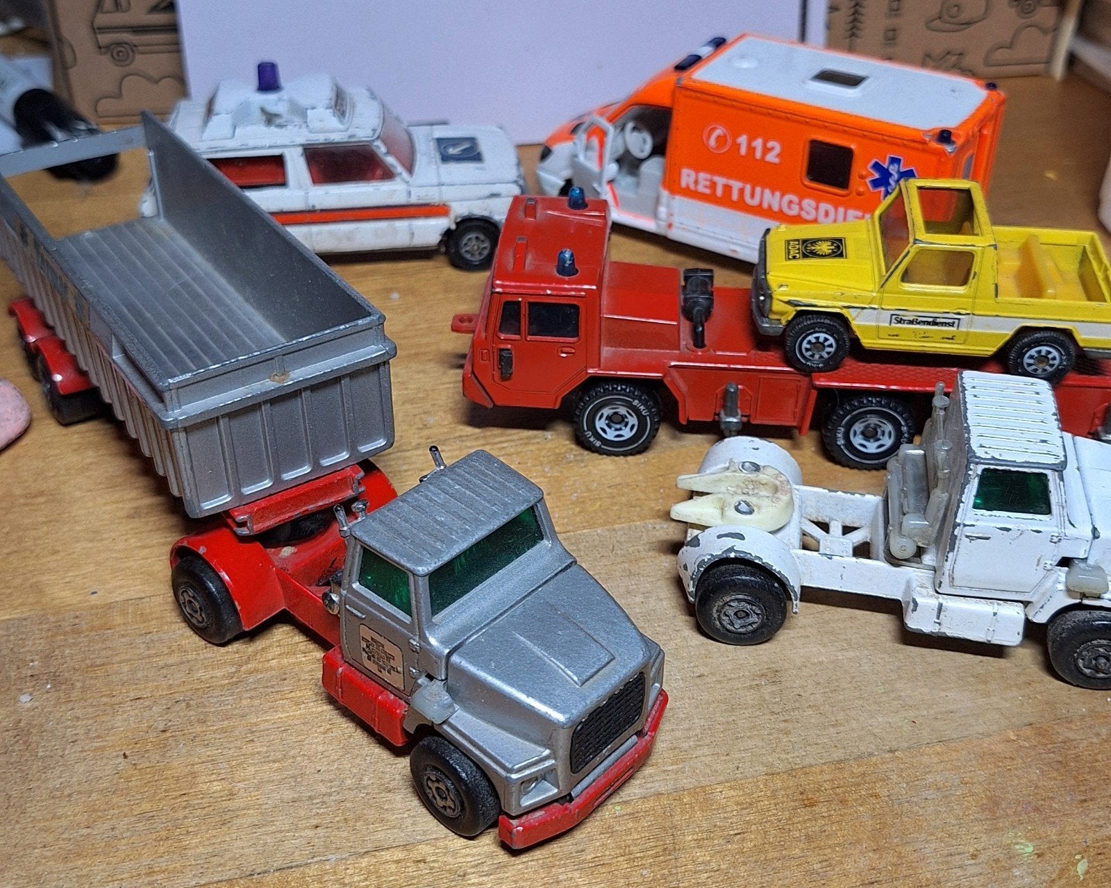 Verzameling oude Speelgoedauto's, Matchbox, Siku, Corgi, Ophalen of Verzenden, Gebruikt, Auto