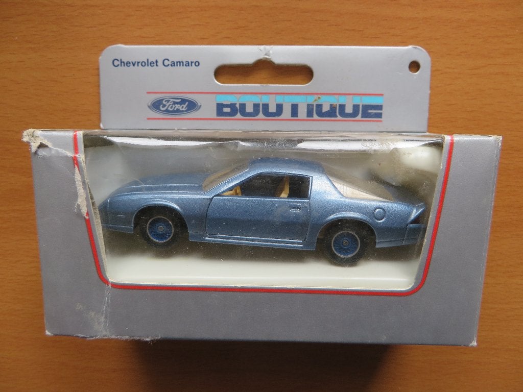 Solido Chevrolet Camaro Blauw, Ophalen of Verzenden, Zo goed als nieuw, Auto, Solido