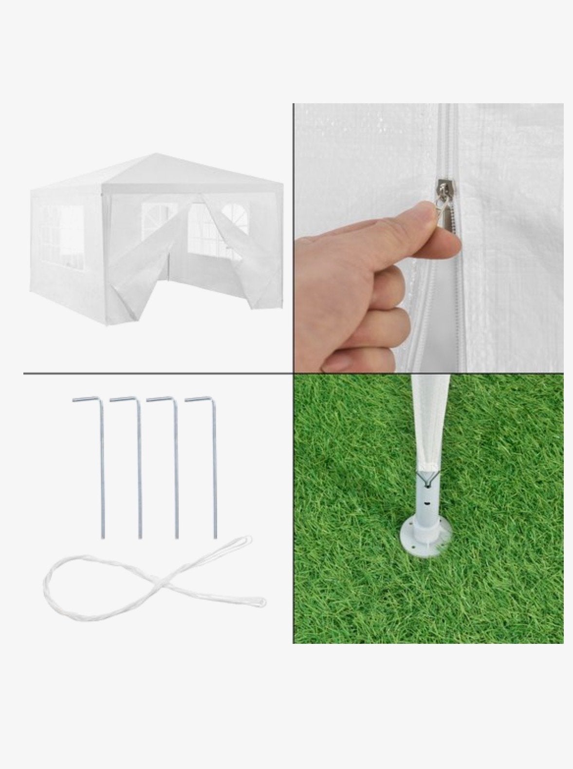 Partytent 3x4m Wit - Ideaal voor Feesten en Events, Ophalen, Partytent, Zo goed als nieuw, 4 tot 6 meter
