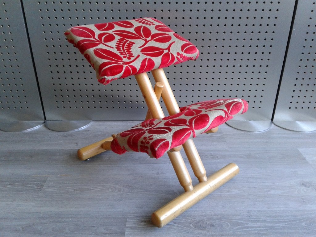 Stokke (Variér) Multi Balans (Rood Motief), Gebruikt!, Gebruikt, Ophalen of Verzenden, Variér, Bureaustoel