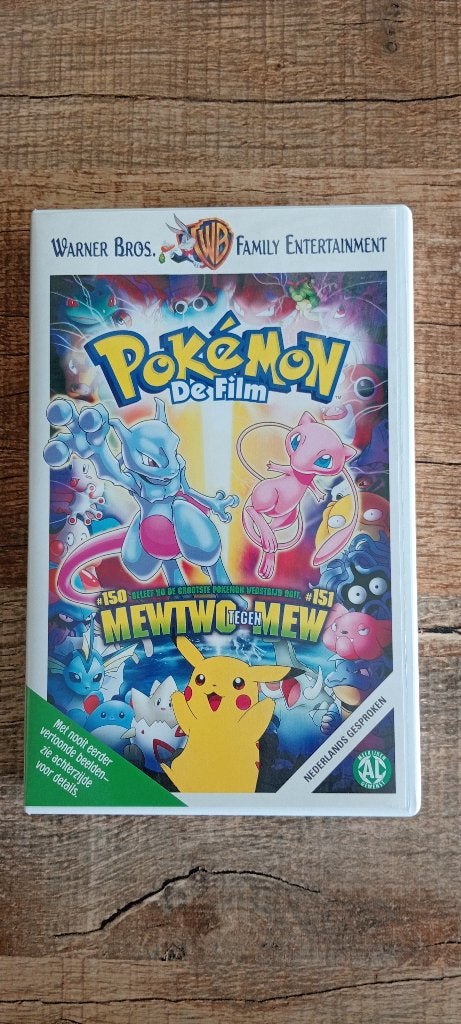 Pokemon de Film op VHS, Gebruikt, Alle leeftijden, Actie en Avontuur, VHS