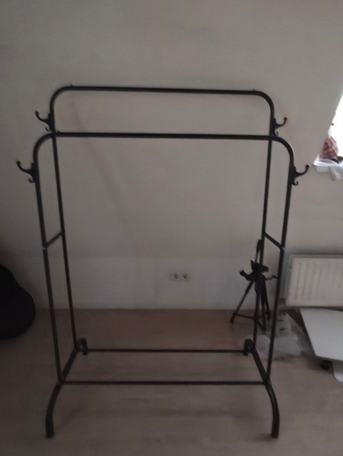 Double-layer metal hanger, Ophalen, 100 tot 150 cm, Zo goed als nieuw, Metaal