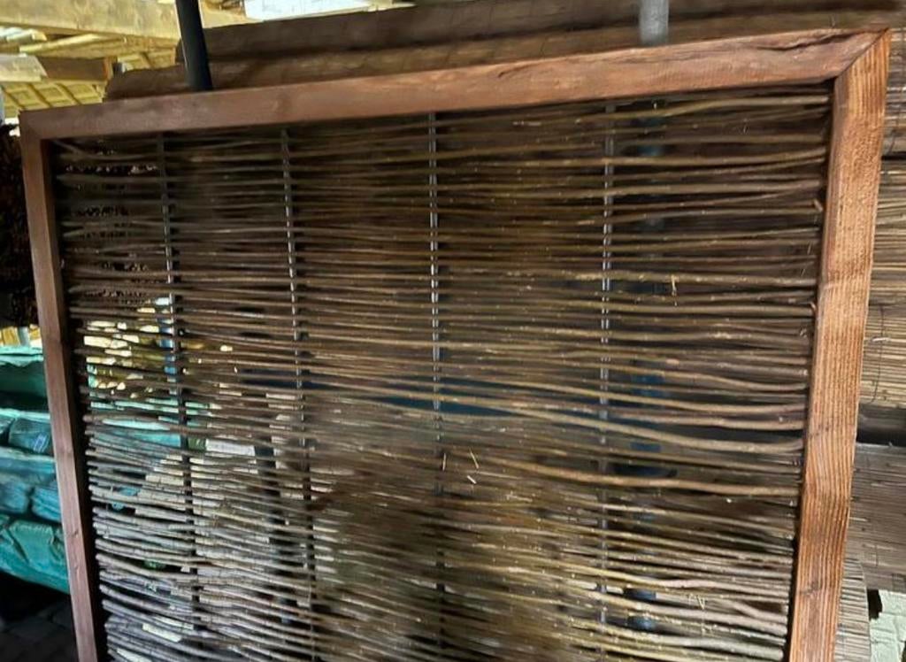 Schuttingen rietmat/plaat bamboescherm wilgenmat Wilgentenen, Tuin en Terras, Schuttingen, Overige materialen, Gerard Krale, Nieuw