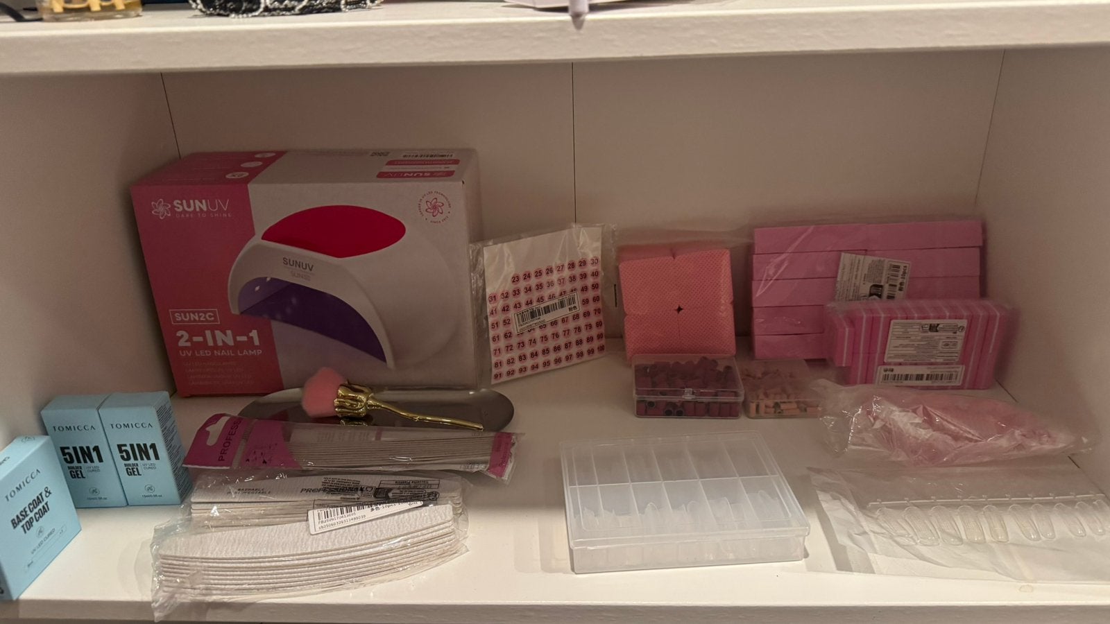 Compleet gel manicure starterspakket – nauwelijks gebruikt, Ophalen, Zo goed als nieuw, Overige kleuren, Handen en Nagels
