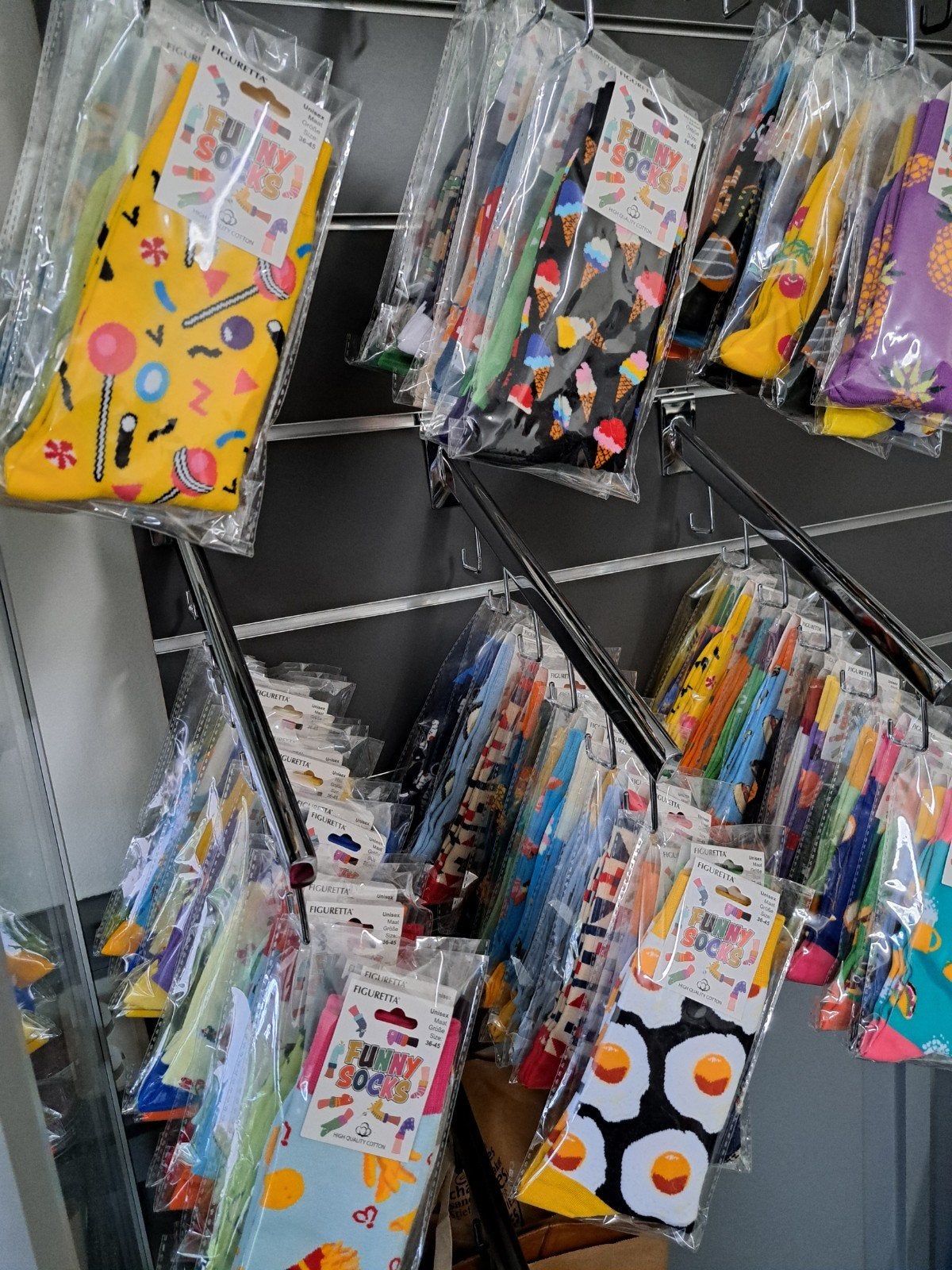 ongeveer 75 paar funny socks, one size, Overige kleuren, Nieuw, Overige maten, Ophalen of Verzenden