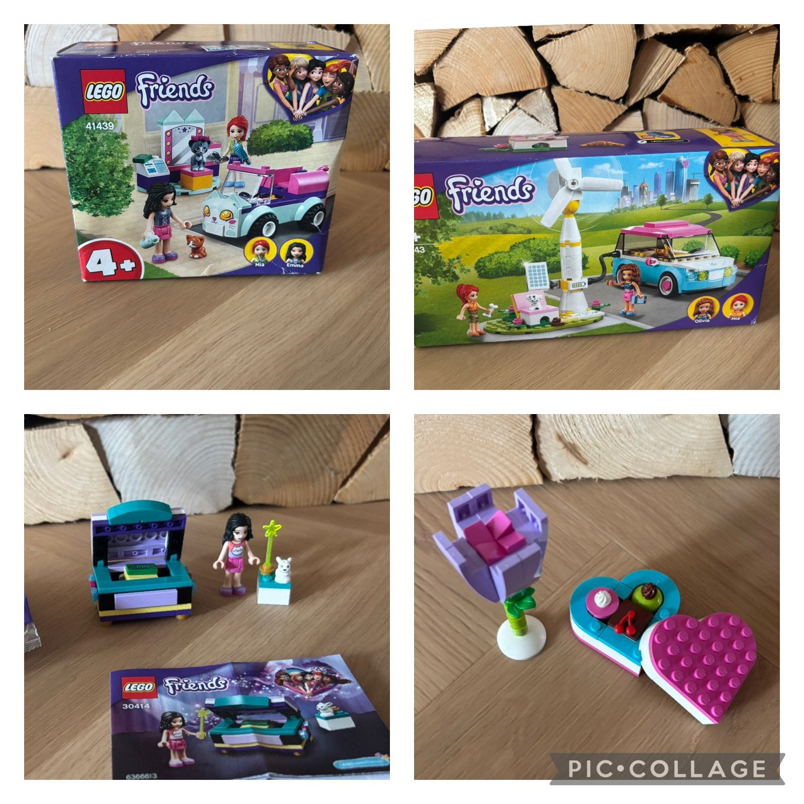 4 setjes Lego Friends 30411 / 30414 / 41439 / 41443, Verzenden, Zo goed als nieuw