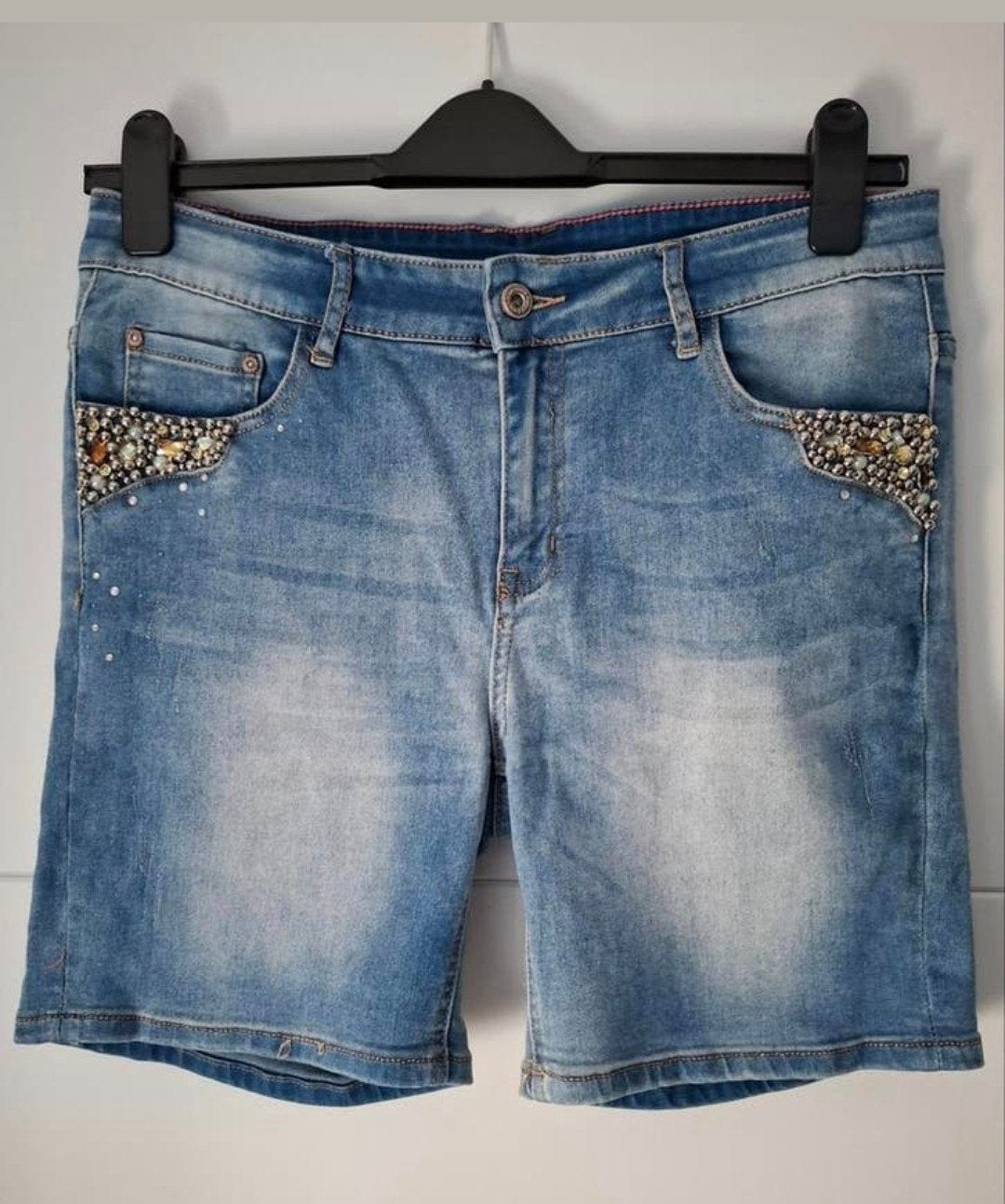 Korte jeansbroek Zac&Zoe maat L/40, Zac & Zoe, Blauw, Ophalen of Verzenden, Zo goed als nieuw
