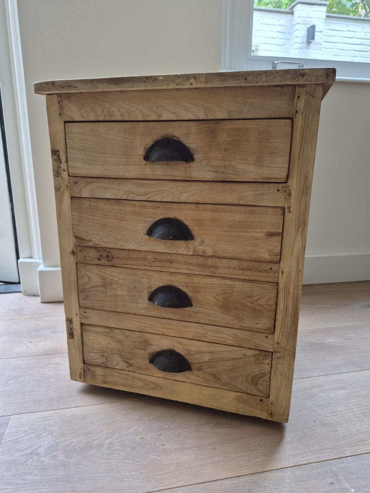 Antiek ladenkastje, Huis en Inrichting, Kasten | Ladekasten, Gebruikt, 3 of 4 laden, Minder dan 100 cm, 25 tot 50 cm