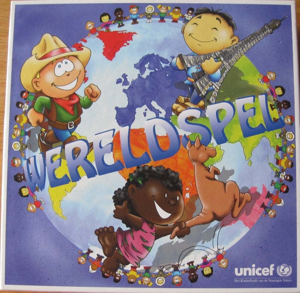 bordspel van Unicef - Wereldspel uit 2003, Hobby en Vrije tijd, Een of twee spelers, Ophalen of Verzenden, Zo goed als nieuw, Unicef
