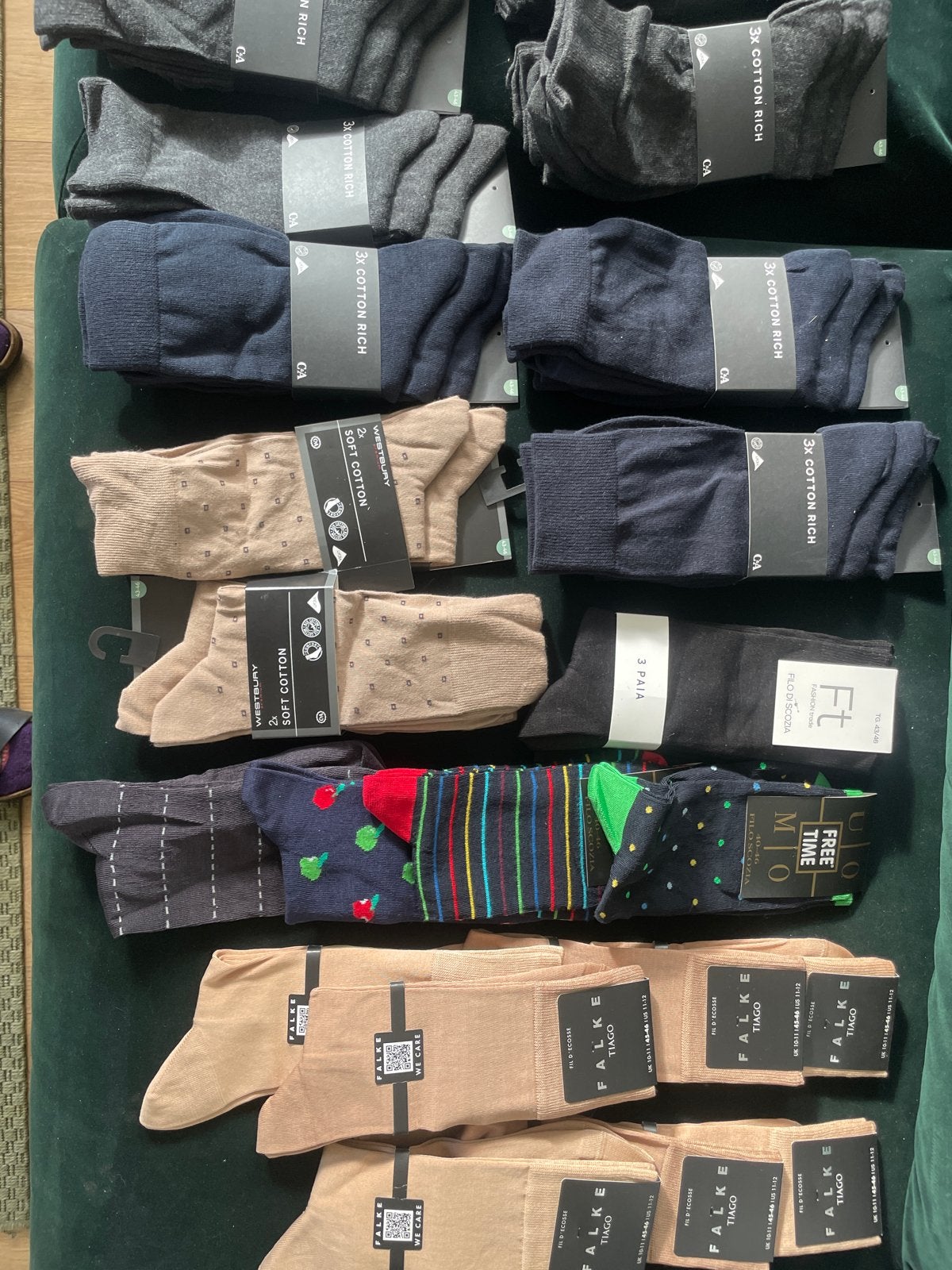 Diverse sokkenpakketten - Nieuw mt 44-45, Ophalen of Verzenden, Nieuw, Overige maten, Overige kleuren