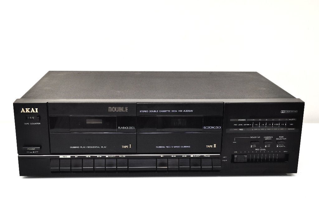 AKAI HX-A305W cassettedeck., Ophalen of Verzenden, Dubbel, Akai, High speed dubbing