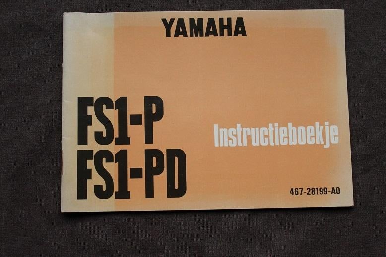 Yamaha FS1-P PD 1973 bromfiets instructie boekje FS1-PD, Ophalen of Verzenden, Gebruikt