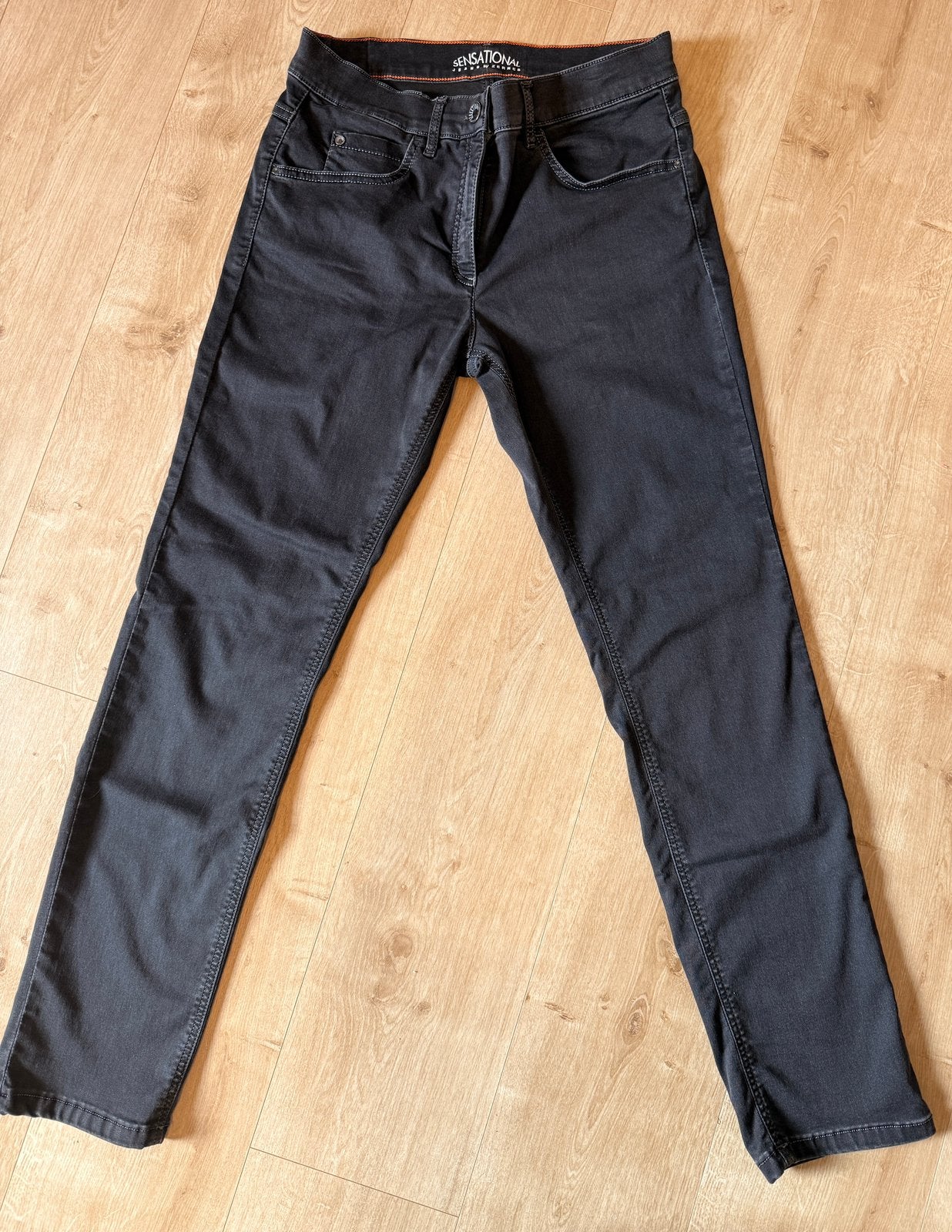 Zerres Zwarte Sensational Jeans (Maat 38 / M), Ophalen, Zo goed als nieuw, Zwart, W30 - W32 (confectie 38/40)