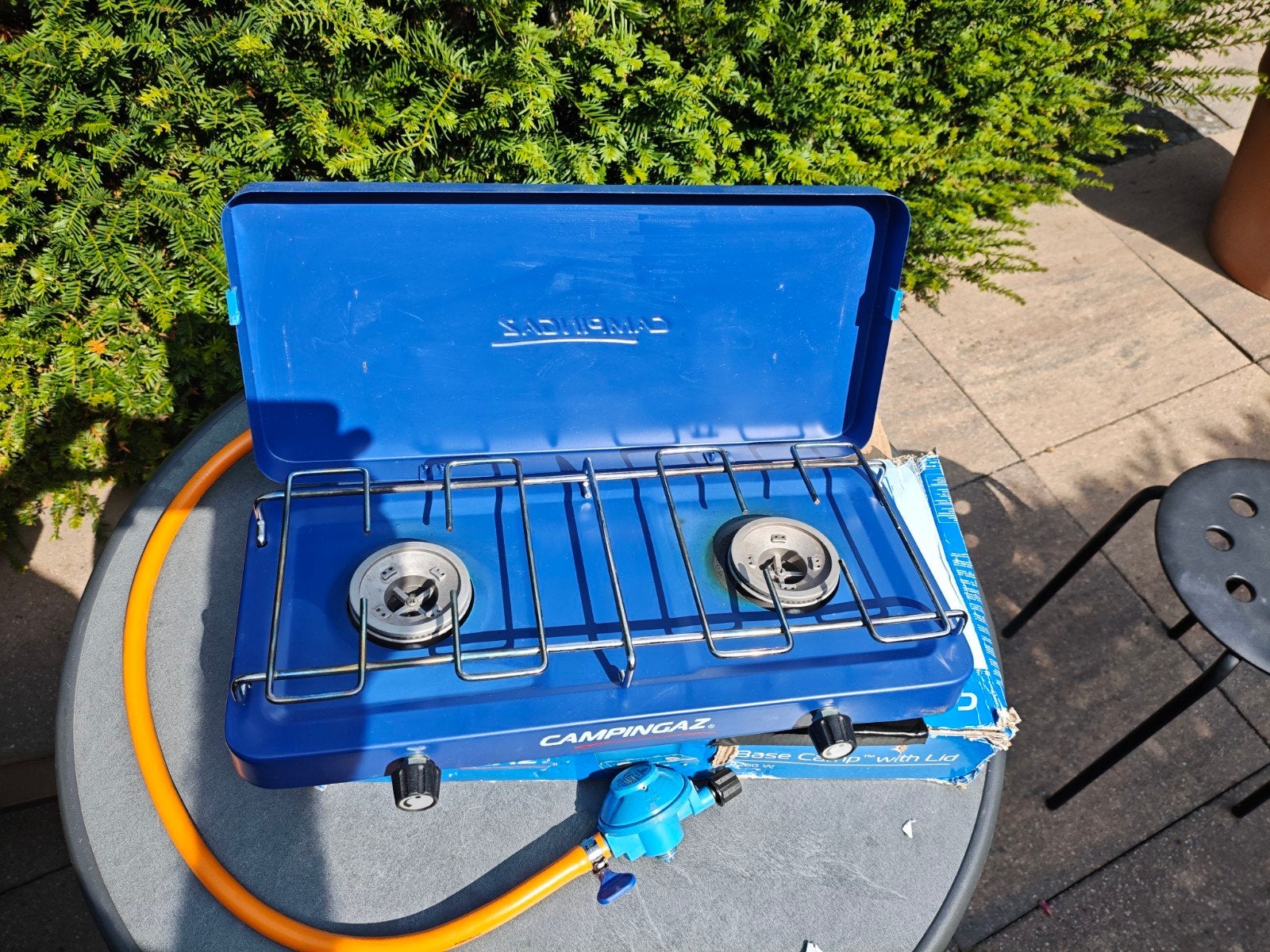 camping gasstel, Ophalen of Verzenden, Gebruikt