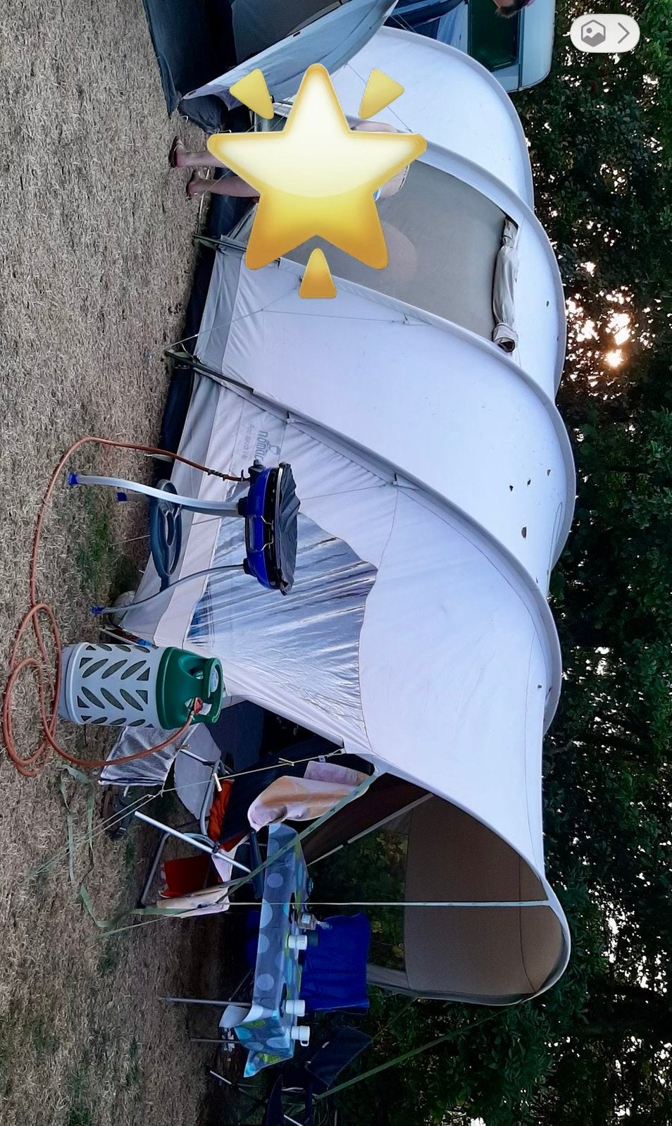 Tunneltent makonde 5 air nomad, Ophalen of Verzenden, Gebruikt
