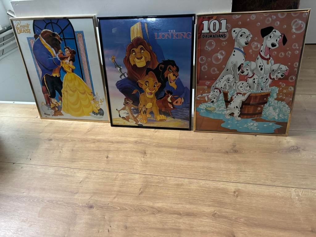 Te koop 5 disney schilderijen 30x40, Ophalen of Verzenden