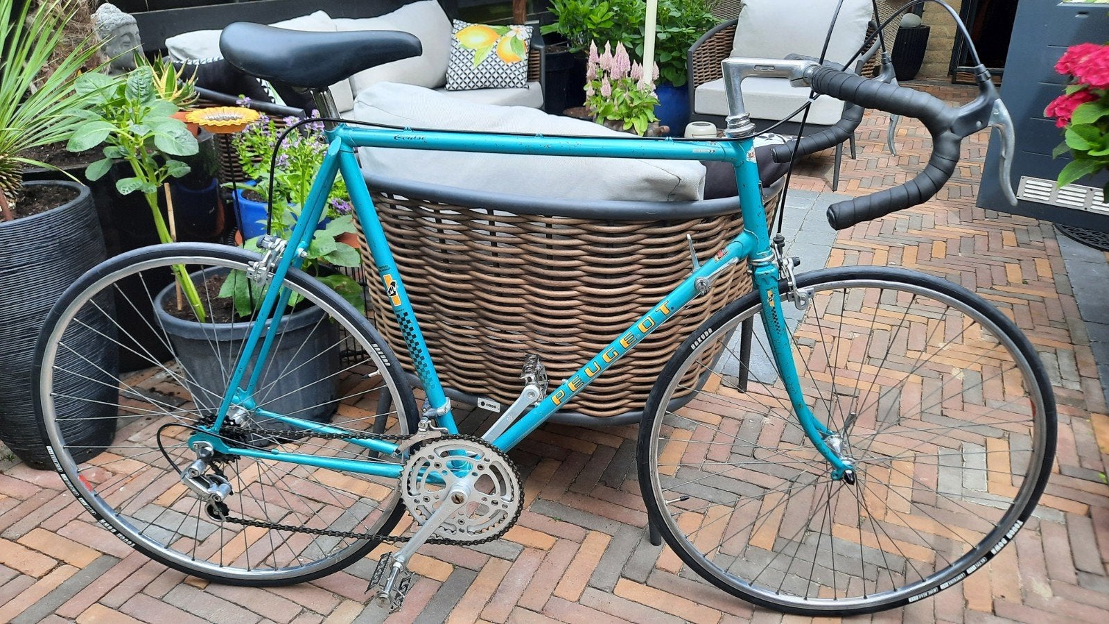 Vintage Peugeot Course racefiets 1980, 59 cm of meer, Ophalen