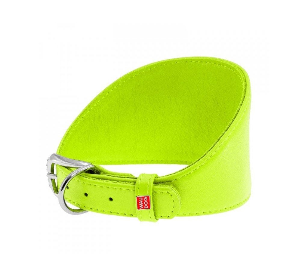 WAUDOG Glamour Halsband Windhond Groen Nek 26-32 cm KOOPJE!, Dieren en Toebehoren, Ophalen of Verzenden, Handgemaakt, Nieuw