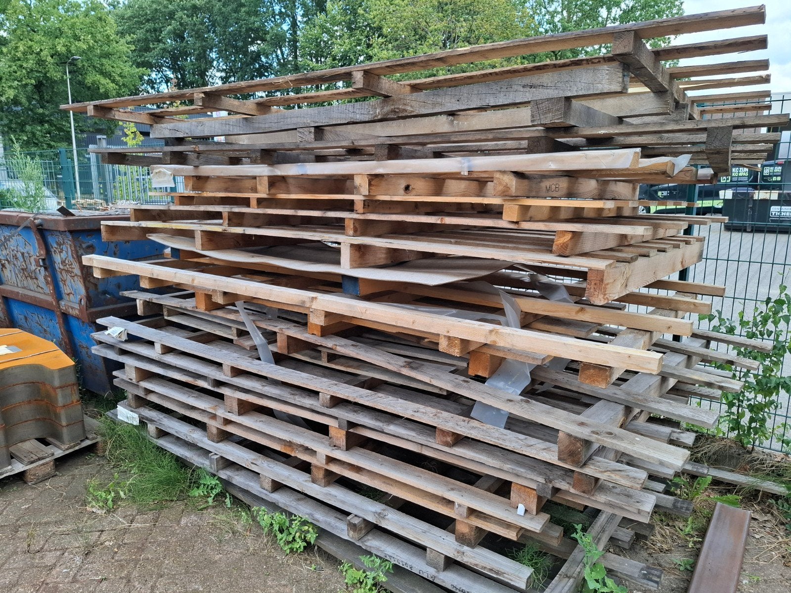 af te halen pallets., Ophalen, Gebruikt, Minder dan 180 cm, Planken