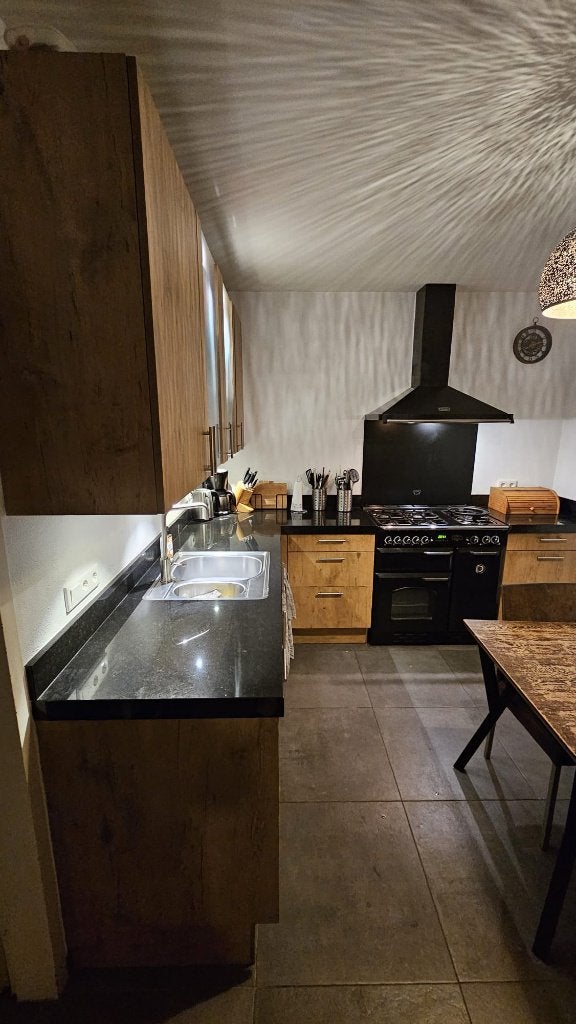 Complete keuken met apparatuur - zelf afbreken, Ophalen, Gebruikt, Bruin, Hoekkeuken