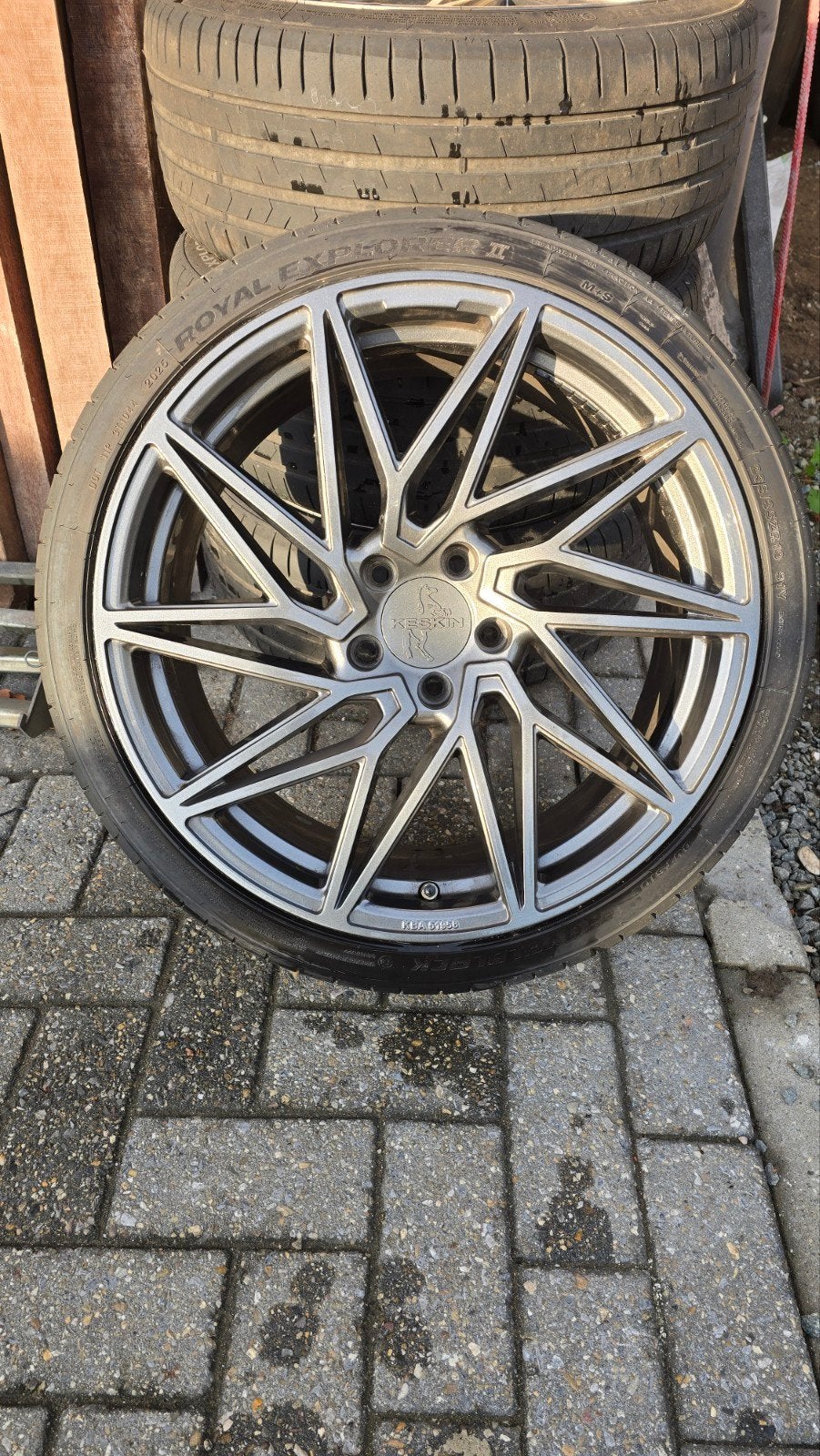 Keskin 19 inch velgen 5x112, Ophalen, Gebruikt, Audi