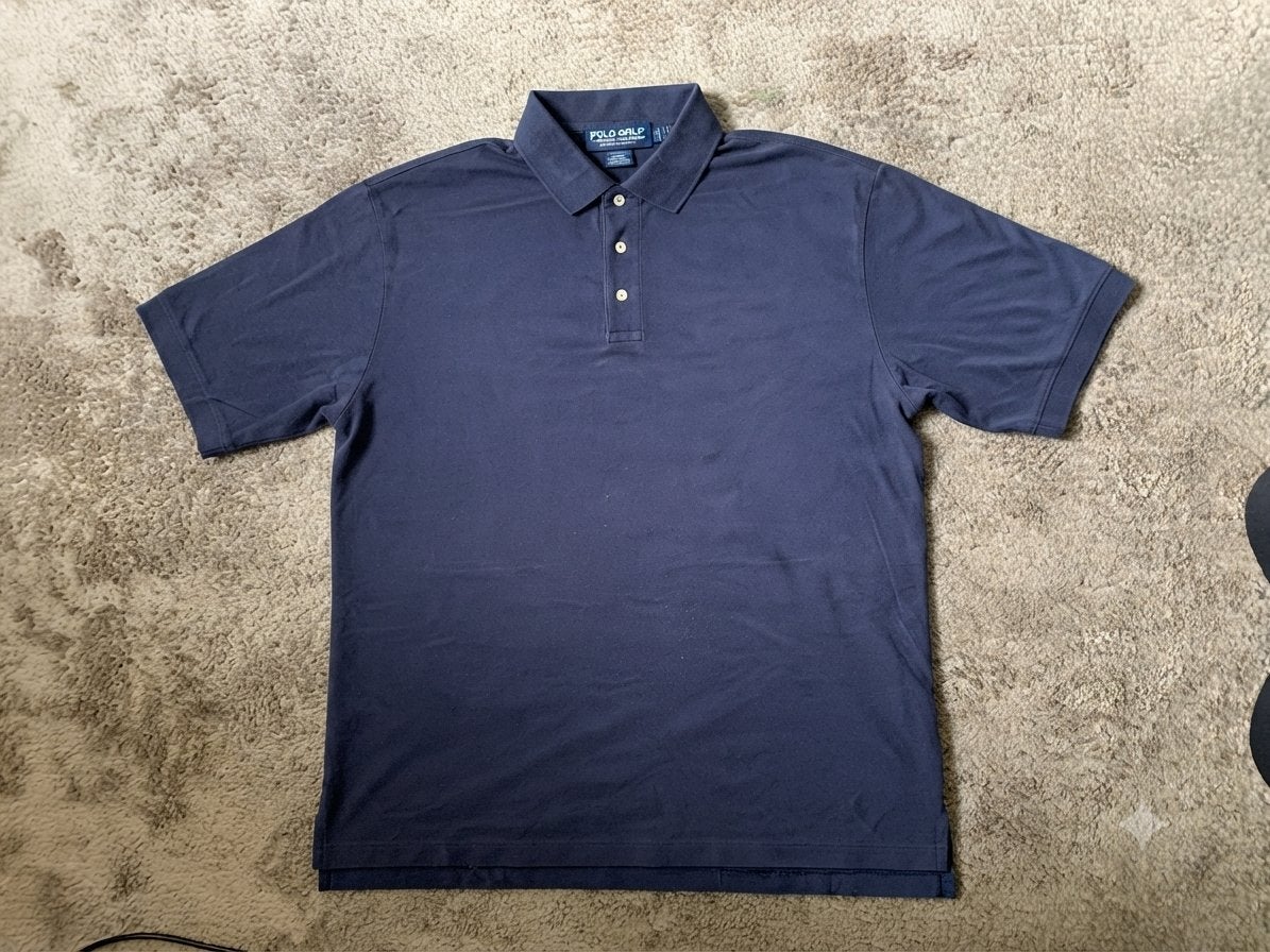 Donkerblauwe polo, Ophalen of Verzenden, Zo goed als nieuw, Blauw