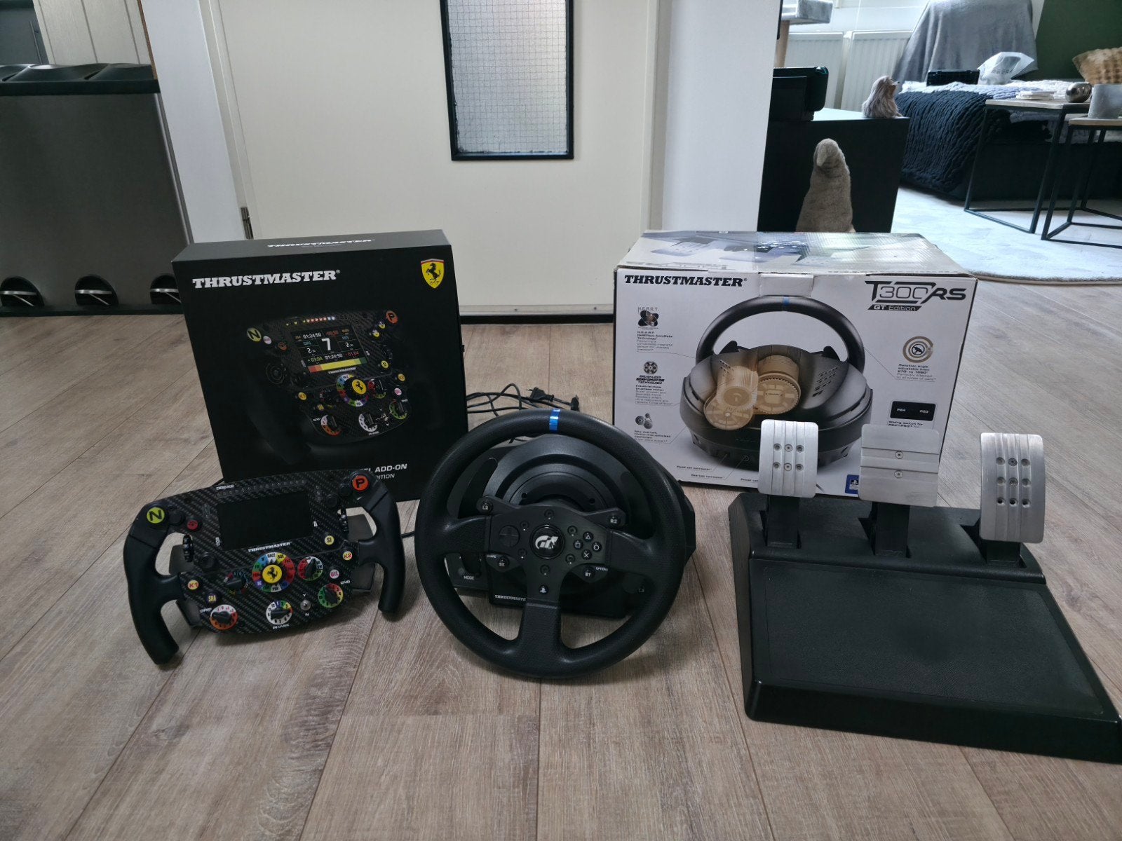 Thrustmaster T300 RS GT - SF1000 set, Ophalen, Racestuur, Force feedback, Zo goed als nieuw