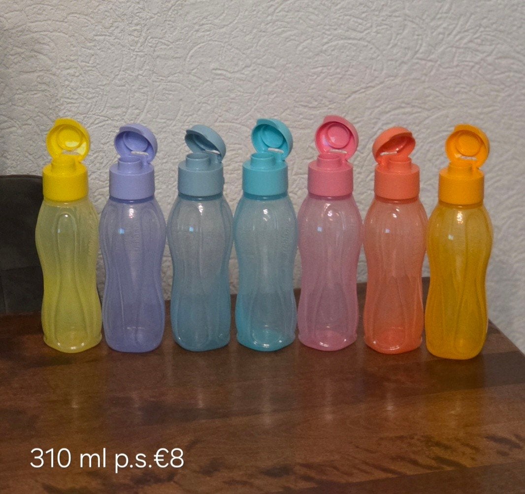 Tupperware kinder drinkflessen 310 ml - diverse kleuren, Huis en Inrichting, Ophalen of Verzenden, Nieuw, Rood