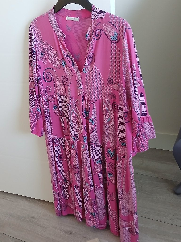 Roze wijd jurkje, maat 38, Kleding | Dames, Jurken, Maat 38/40 (M), Ophalen of Verzenden, Zo goed als nieuw, Roze