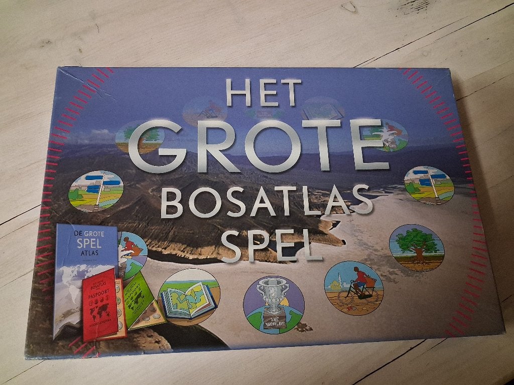 Het grote bosatlas spel - Wolters Noordhoff, Ophalen of Verzenden, Zo goed als nieuw, Wolters Noordhoff
