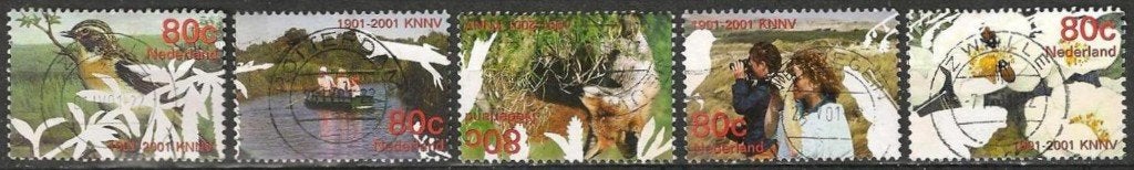 Hart voor de natuur serie 1952 – 1956 O.  ADV. no.66 G., Verzenden, Na 1940, Gestempeld