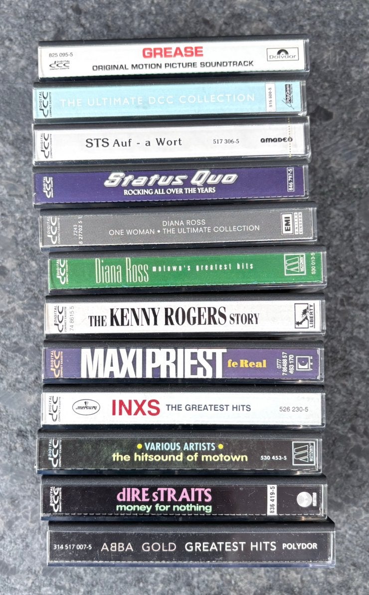 12 top DCC tapes. Abba, INXS, Dire Straits, Diana Ross etc, Cd's en Dvd's, Gebruikt, 2 t/m 25 bandjes, Ophalen of Verzenden, Origineel