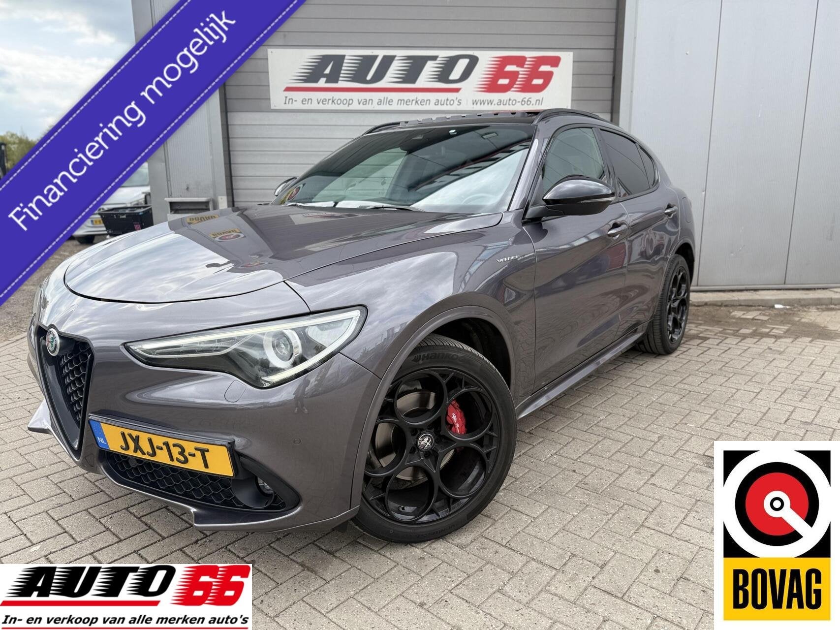 Alfa Romeo Stelvio 2.2 JTD AWD Veloce, Auto's, Automaat, Gebruikt, 4 cilinders, Met garantie (alle)