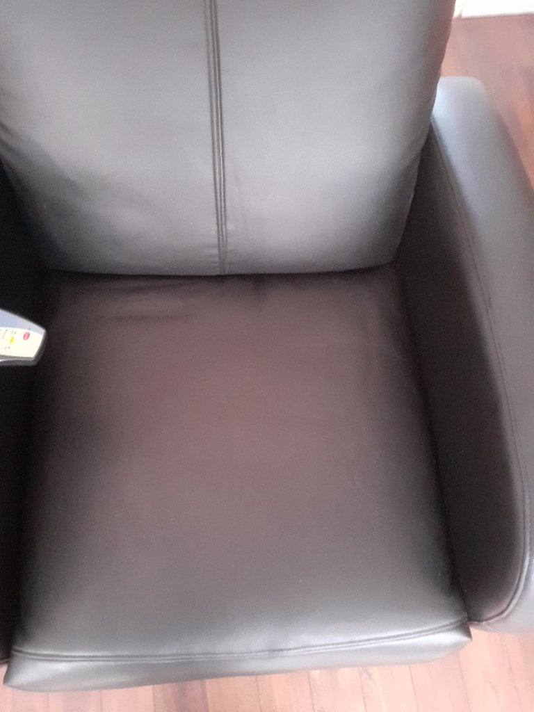 Fauteuil met massage functie, Ophalen, Gebruikt, 100 tot 125 cm, Leer